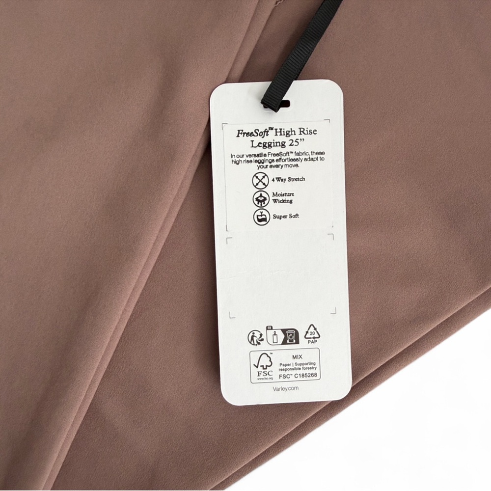 Varley FreeSoft High Rise Leggings 25” Taupe L NWT - Picture 10 of 12